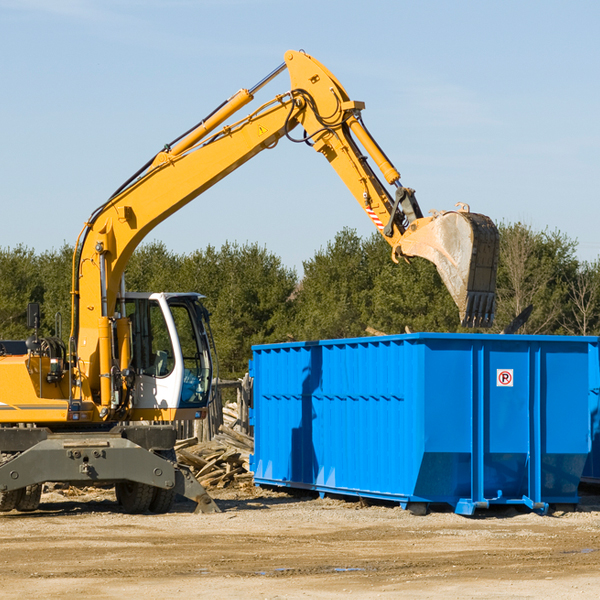 how many times can i have a residential dumpster rental emptied in Schall Circle